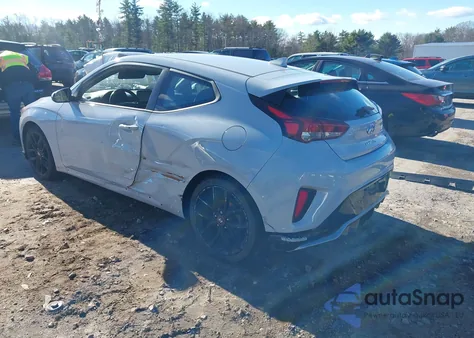 2020 Hyundai Veloster Turbo R-Spec z USA, uszkodzony, nr VIN KMHTH6AB6LU026944